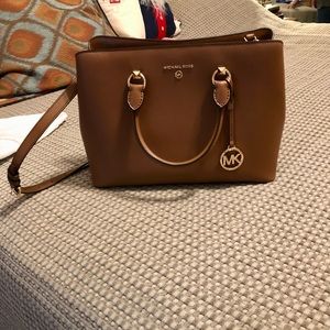Michael Kors brown leather tote